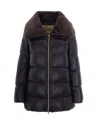 Herno Iron Grey A-shape Padded Down Jacket In Ferro