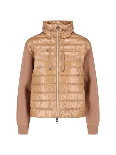 Herno Women's Quilted Down-padded Cotton Jacket In Brown