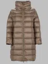 Herno Quilted High-neck Oversized Coat In Multi