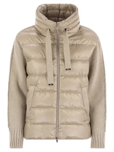 HERNO HERNO WOMEN RESORT JACKET IN ULTRALIGHT NYLON AND MESH
