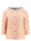 Herno Reversible Quilted Jacket In Pink