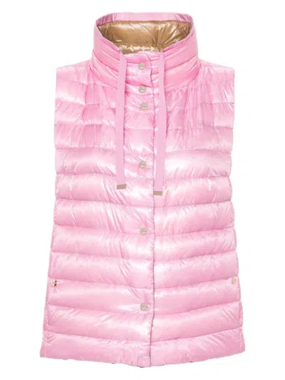 Herno Women's Reversible Vest In Pink