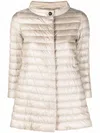 Herno Nylon Midi Down Jacket In Multicolor