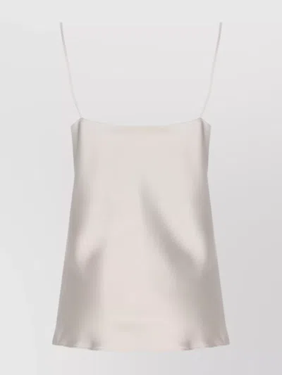 Herno Women's Satin Finish Spaghetti Strap Top In Neutral