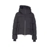 Herno Women Short 2 Layers Padded Down Jacket In Black