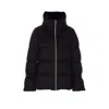 Herno Bell-sleeve Quilted Padded Jacket In Black