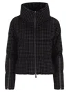 Herno Tech Pied De Poule And 2 Layer Windstopper Cape In Black