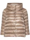 Herno Iconico Sofia Ultralight Bolero Coat In Brown