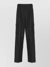 Herno Cargo Pants With Pleats In Black