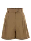 Herno Women Stretch Cotton Bermuda Shorts