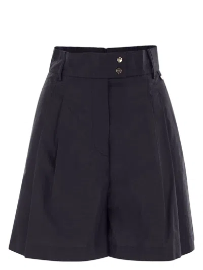 HERNO WOMEN'S STRETCH COTTON BERMUDA SHORTS