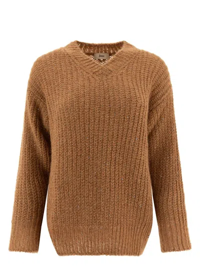 HERNO WOMEN'S SWEATER WITH SEQUINS
