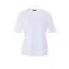 Herno Neutrals Pristine Boxy Crewneck T-shirt In White