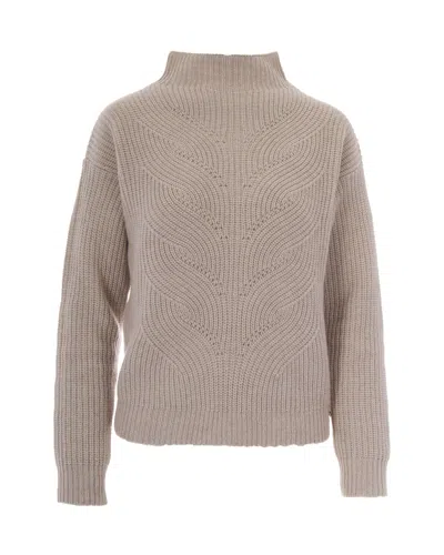 Herno Women's Turtleneck Knit Sweater In Chantilly