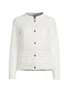 Herno Buttoned Reversible Down Jacket In White Silver