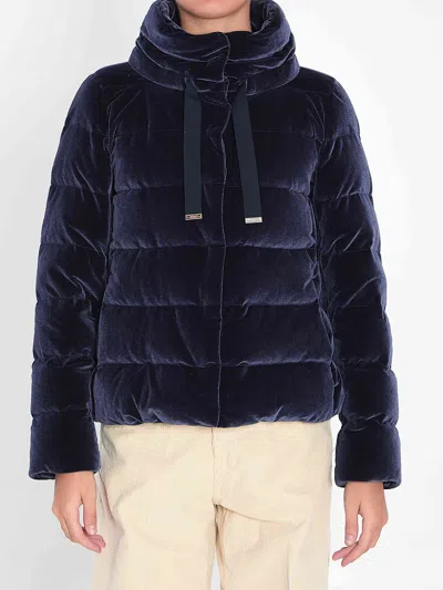 HERNO HERNO WOMEN VELVET-EFFECT JACKET