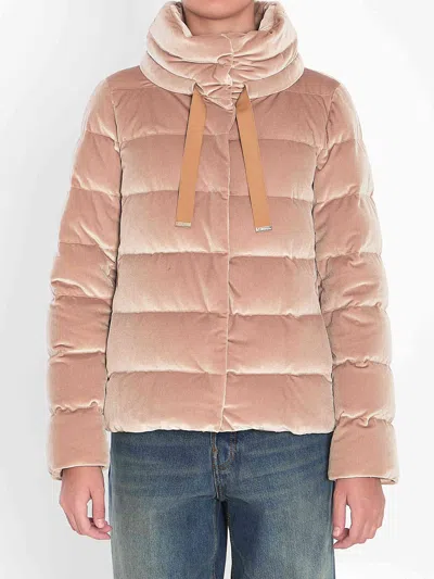 HERNO HERNO WOMEN VELVET-EFFECT JACKET