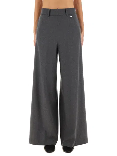 Herno Women's Wide-leg Tailored Trousers In Black
