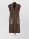 Herno Resort Waistcoat In Warmy & Nylon Ultralight In Brown