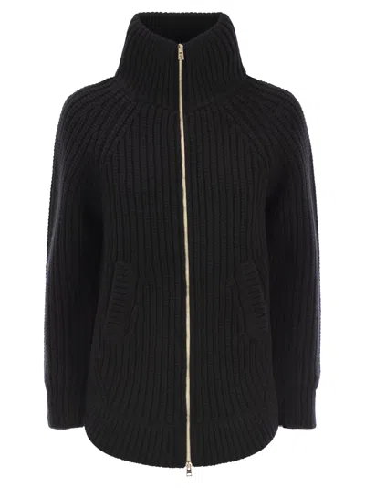 Herno Women Wool Jacket In Black