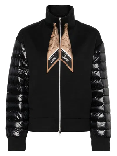 HERNO WOMEN'S YOGA SCARF BOMBER JACKET