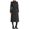 Herno Womens Faux Fur Down Filled Parka Coat In Black