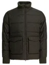 Herno Wool And Cashmere Bomber Jacket Jackets And Coats Green In Black