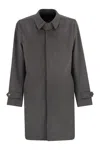 Herno Men Wool And Cashmere Coat In Gray