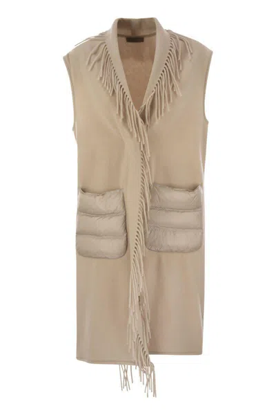 HERNO HERNO WOOL AND CASHMERE SLEEVE COAT