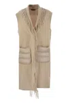 Herno Women Wool And Cashmere Sleeve Coat