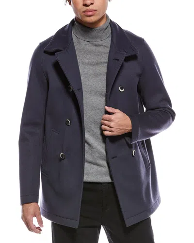 Herno Wool & Cashmere-blend Coat In Yellow