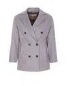 Herno Wool And Nylon Coat In Gray