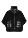Herno Wool And Nylon Short Down Jacket In Black