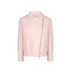Herno Multicolor Polyamide Biker Jacket In Pink