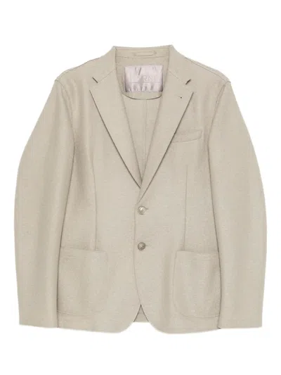 Herno Wool Blazer In Neutral
