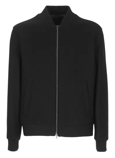 HERNO WOOL BLEND BOMBER JACKET