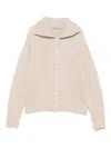 Herno Button-front Collared Cardigan In Neutral