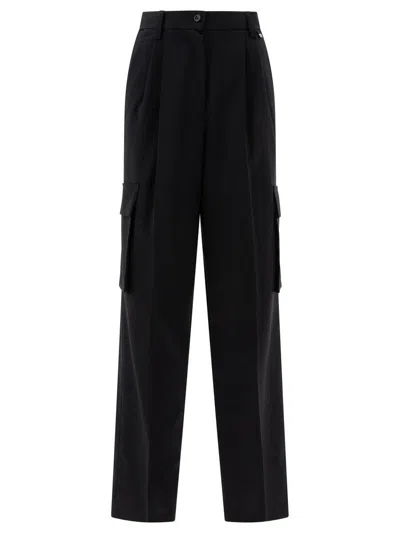 HERNO HERNO WOOL BLEND CARGO TROUSERS