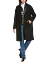 Herno Wool-blend Coat In Black