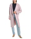 Herno Wool-blend Coat In Pink