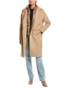 Herno Wool-blend Coat In Brown