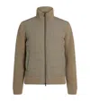 Herno Wool-blend Padded Bomber Jacket In Brown