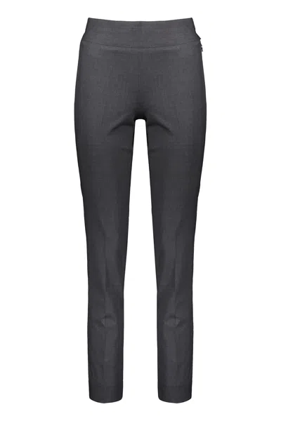 Herno Wool Blend Trousers In Grey