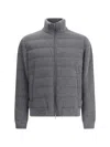 Herno Wool Bomber Jacket In Gray