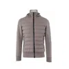 Herno Wool Bomber Jacket Men In Gray
