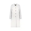 Herno Wool Button-front Coat In Gray