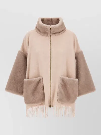 Herno Wool Cashmere Coat In Neutral