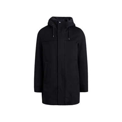 HERNO WOOL CASHMERE HOODED COAT