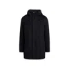 Herno Wool Cashmere Hooded Coat Men In Black