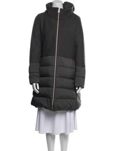 Pre-owned Herno Wool Coat In Gray